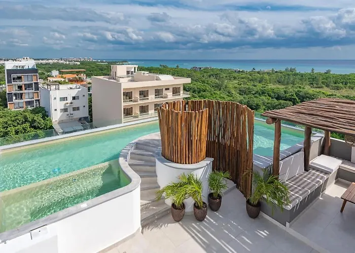 Boho W Rooftop Jacuzzi Near 5th Ave * Playa del Carmen