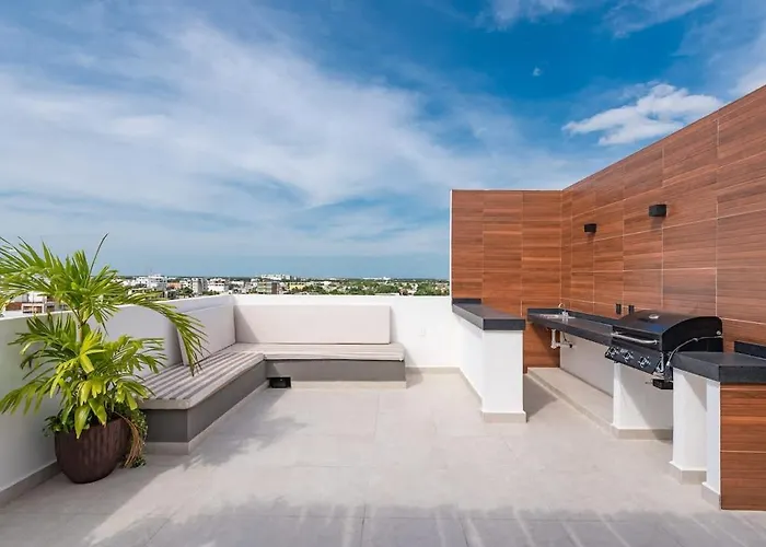 Boho W Rooftop Jacuzzi Near 5th Ave * Playa del Carmen